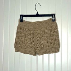 KONTATTO Italia Alpaca Wool Blend Knit Mini Shorts Size XS